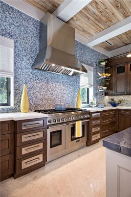 Interior, Kitchen, Stainless Steel Appliances, Wooden Ceilings
