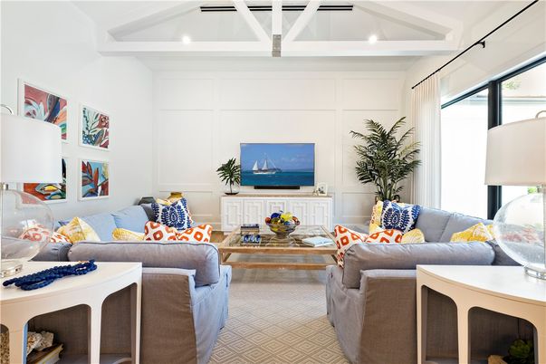 Interior, Living room, Recessed Lighting
