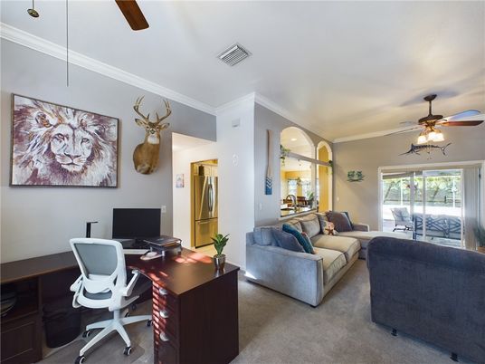 Home Office, Interior, Living room