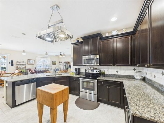 Interior, Kitchen, Pendant Lights, Recessed Lighting, Stainless Steel Appliances