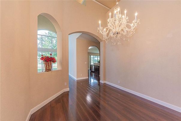 Chandelier, Interior, Wood Texture Flooring