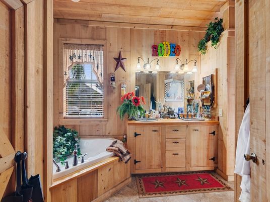 Bathroom, Interior, Wooden Ceilings, Wooden Walls