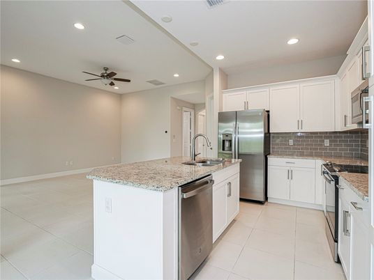 Interior, Kitchen, Recessed Lighting, Stainless Steel Appliances