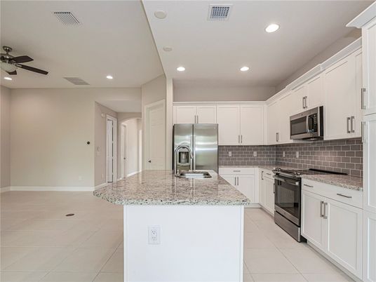 Interior, Kitchen, Recessed Lighting, Stainless Steel Appliances