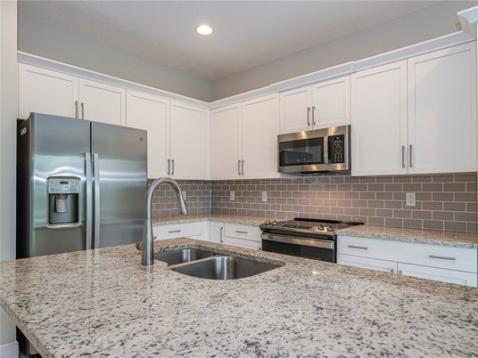Interior, Kitchen, Recessed Lighting, Stainless Steel Appliances