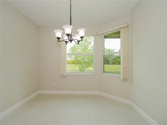 Chandelier, Empty room, Interior