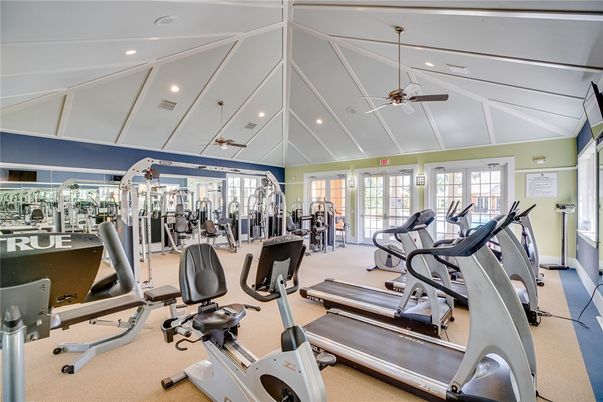 Fitness Equipment, Gym, Interior, Recessed Lighting