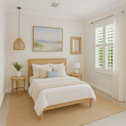 Bedroom, Interior, Pendant Lights