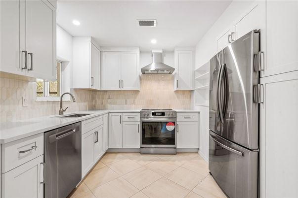 Interior, Kitchen, Recessed Lighting, Stainless Steel Appliances