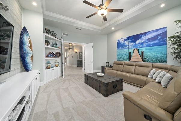 Interior, Living room, Recessed Lighting
