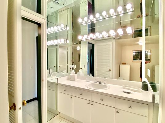 Bathroom, Dual Sink Vanities, Glass Shower, Interior