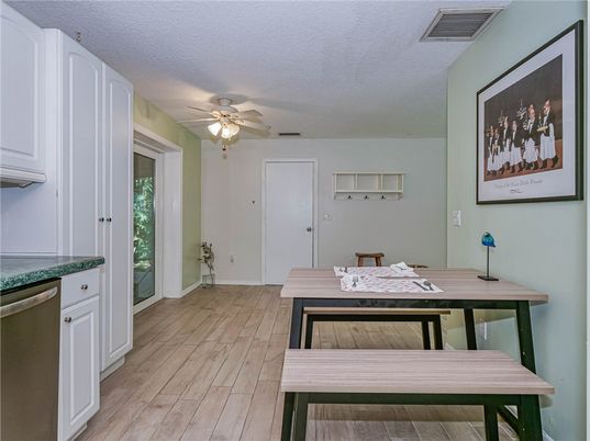 Dining room, Interior, Wood Texture Flooring