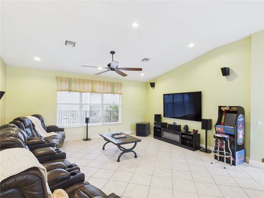 Home Theatre Room, Interior, Recessed Lighting