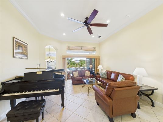 Interior, Living room, Piano, Recessed Lighting