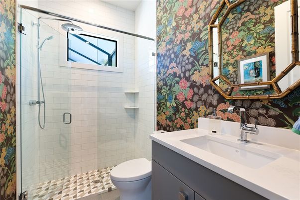 Bathroom, Glass Shower, Interior