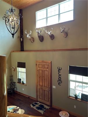 Chandelier, Interior, Wood Texture Flooring