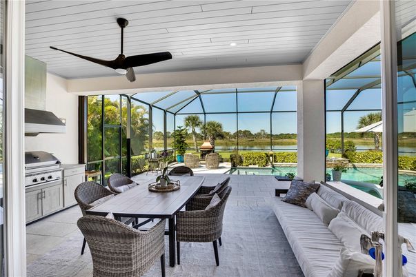Dining room, Glass Ceilings, Interior, Living room, Pool, Recessed Lighting, Sun Room