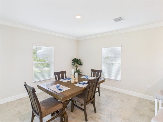 Dining room, Interior, Recessed Lighting