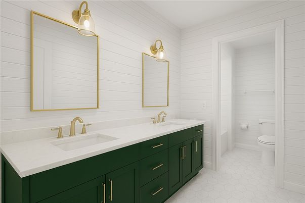 Bathroom, Dual Sink Vanities, Interior