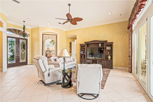Interior, Living room, Recessed Lighting