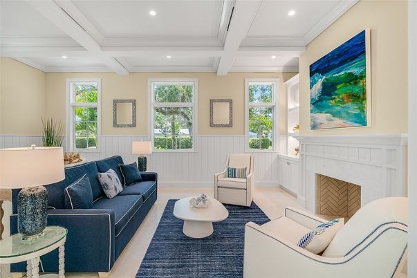 Fireplace, Interior, Living room, Recessed Lighting