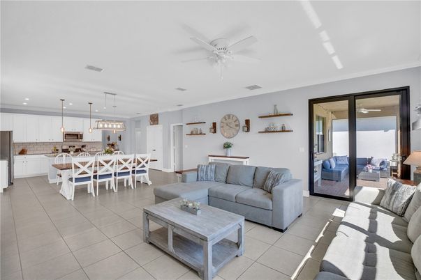 Dining room, Interior, Kitchen, Living room, Pendant Lights, Recessed Lighting