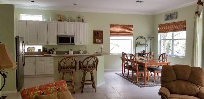 Dining room, Interior, Kitchen, Recessed Lighting