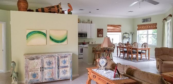 Dining room, Interior, Kitchen, Recessed Lighting
