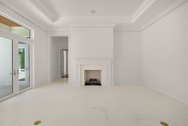 Empty room, Fireplace, Interior