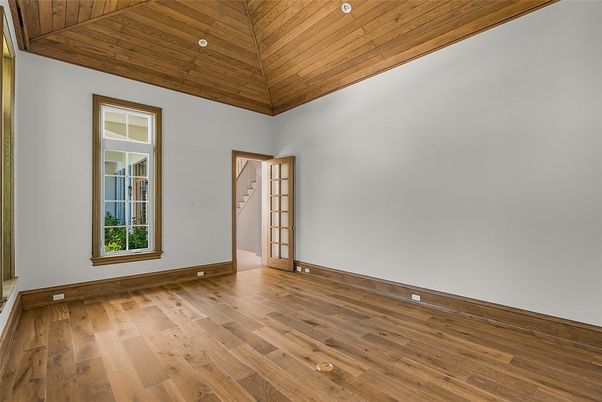 Empty room, Interior, Wooden Ceilings, Wood Texture Flooring