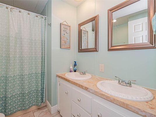 Bathroom, Dual Sink Vanities, Interior, Tile Countertops