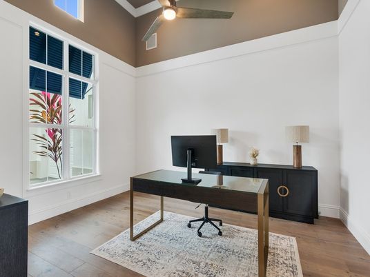 Home Office, Interior, Wood Texture Flooring