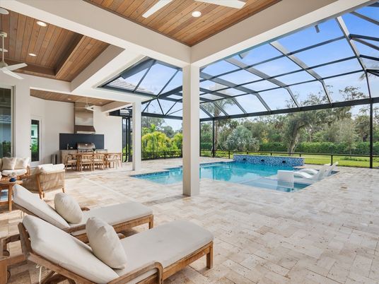 Dining room, Glass Ceilings, Interior, Pool, Recessed Lighting, Sun Room, Wooden Ceilings