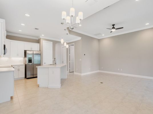 Chandelier, Interior, Kitchen, Pendant Lights, Recessed Lighting, Stainless Steel Appliances
