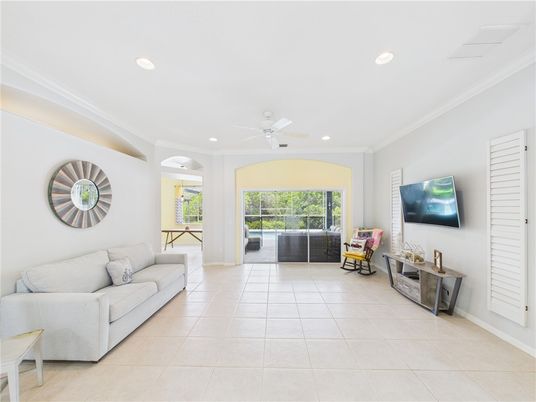 Interior, Living room, Recessed Lighting
