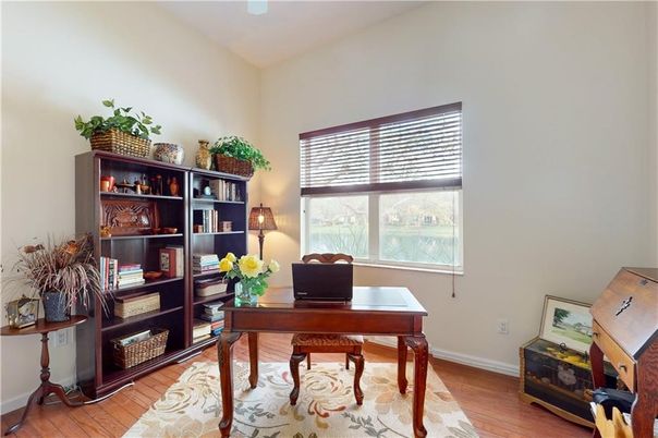 Home Office, Interior, Wood Texture Flooring