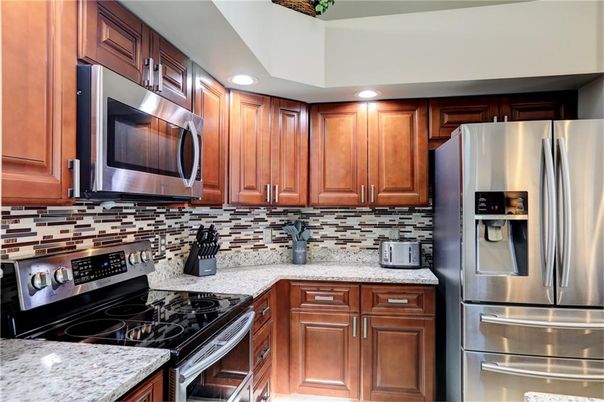 Interior, Kitchen, Recessed Lighting, Stainless Steel Appliances