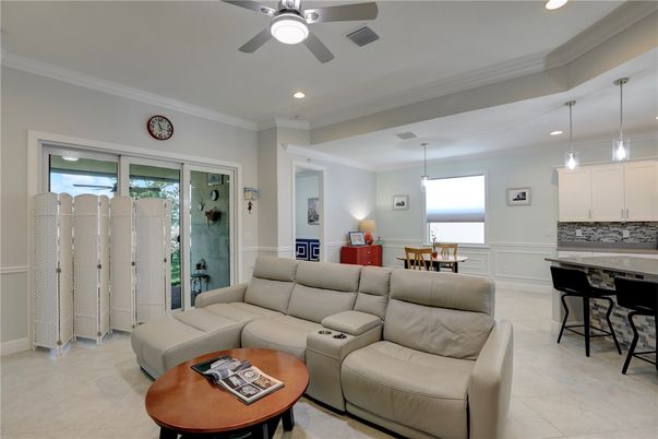 Dining room, Interior, Kitchen, Living room, Pendant Lights, Recessed Lighting