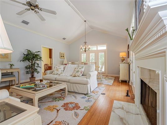 Chandelier, Dining room, Fireplace, Interior, Living room, Piano, Wood Texture Flooring