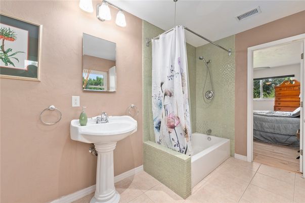 Bathroom, Interior, Wood Texture Flooring