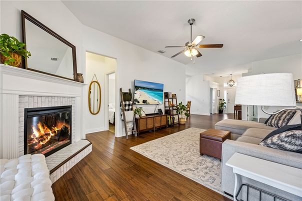 Fireplace, Interior, Living room, Wood Texture Flooring