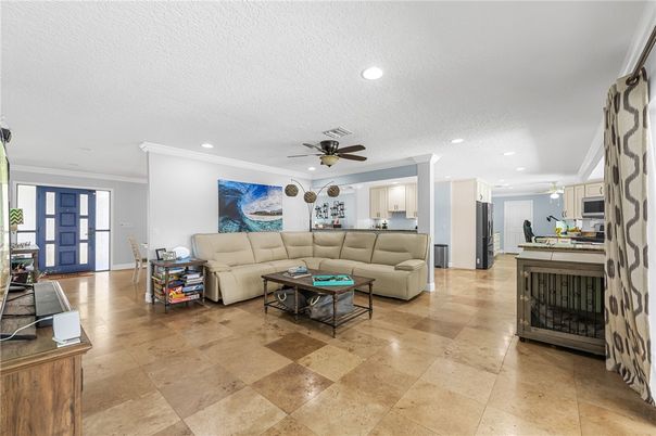 Interior, Kitchen, Living room, Recessed Lighting