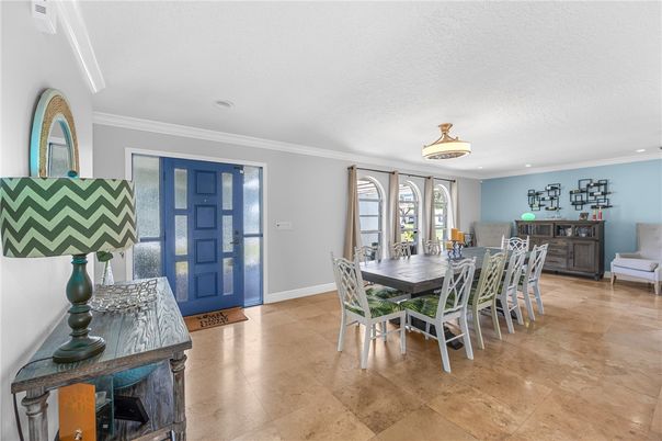 Dining room, Interior, Recessed Lighting