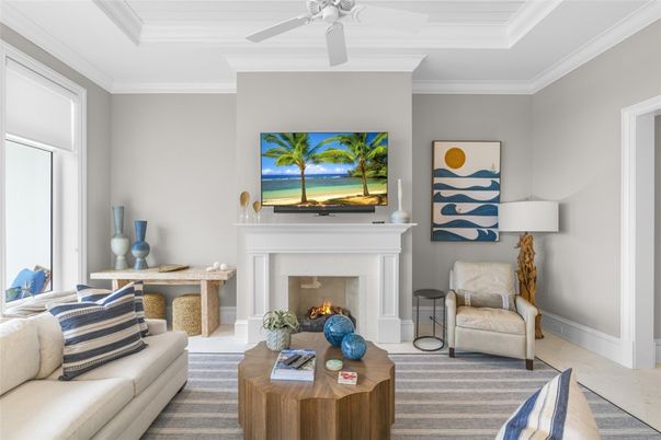 Fireplace, Interior, Living room, Water