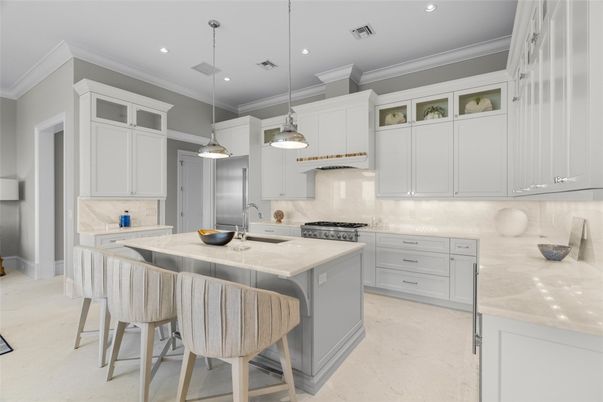 Interior, Kitchen, Pendant Lights, Recessed Lighting, Stainless Steel Appliances