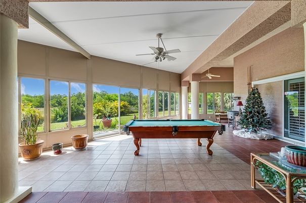 Billiard Table, Game Room, Interior, Sun Room