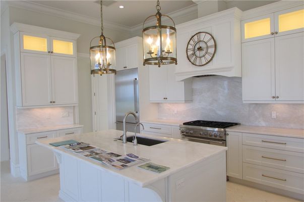 Interior, Kitchen, Pendant Lights, Recessed Lighting, Stainless Steel Appliances