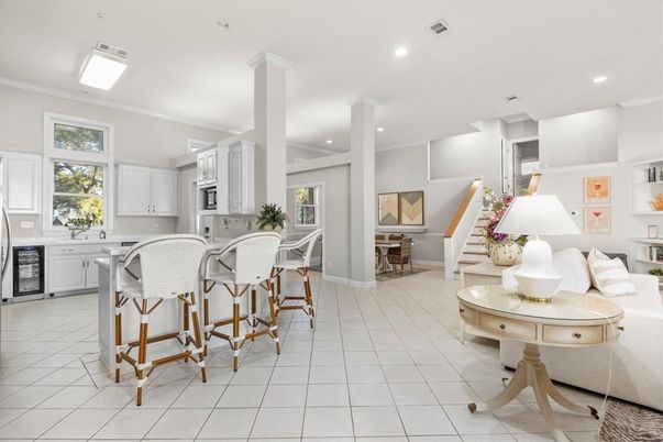 Dining room, Interior, Kitchen, Recessed Lighting