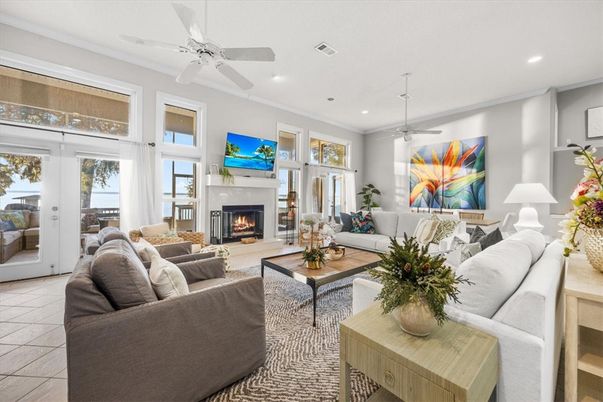 Fireplace, Interior, Living room, Recessed Lighting
