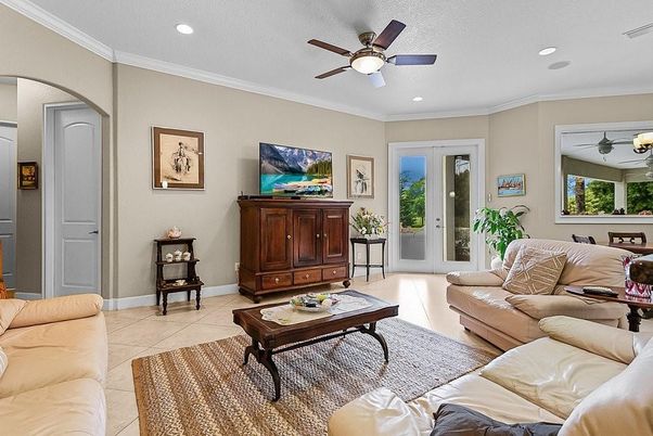 Interior, Living room, Recessed Lighting